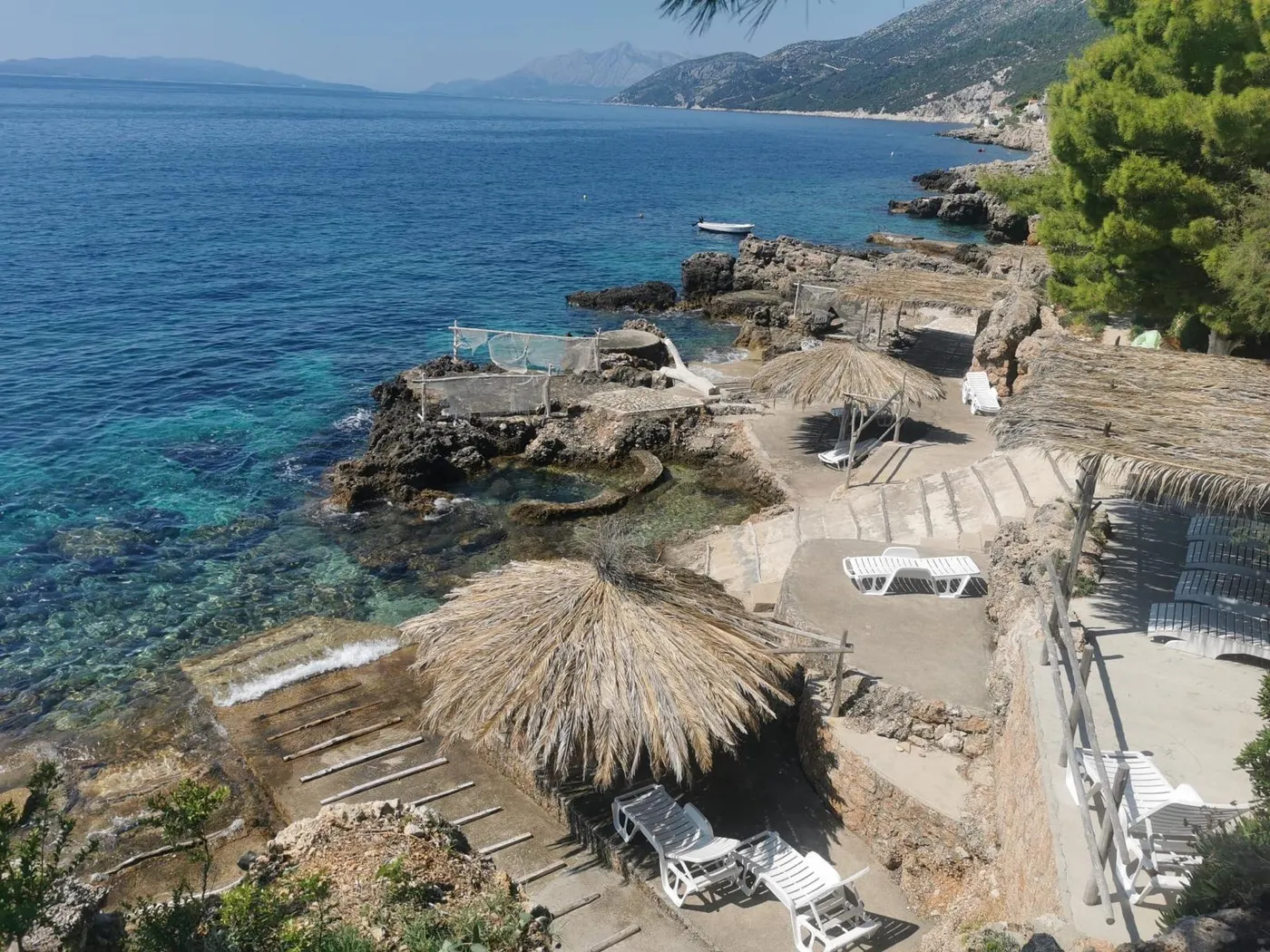 Private beach villa in Croatia with crystal clear Adriatic sea